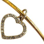 Hard Rock Cafe rhinestone heart bangle bracelet Photo 4