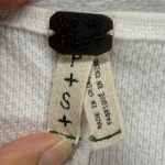 We The Free  Thermal Top Paisley Cuff Long Sleeve Shirt Casual White‎ Size S READ Photo 5