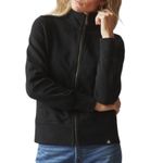 NWOT American Giant Women’s Moto Full Zip Original Heavyweight Sweatshirt XS Black Photo 1