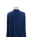 La Ligne Bonne Nuit Shirt Dress‎ Pajama Nightgown Long Sleeve Blue Size Small Photo 7