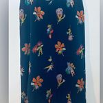 Madewell ATRIUM MIDI SKIRT BIRD OF PARADISE TROPICAL FLORAL NIGHTFALL BLUE 10 Photo 6