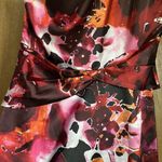 Tahari ‘Danika’ one shoulder floral watercolor cocktail dress, size 8 Photo 10