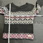 Odd Molly  Fair Isle Sweater‎ Knit Pullover Pink White Black Size 0 Photo 8