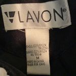 Lavon Vintage 80's Drawstring Zip Jacket Windbreak Black Size M Photo 7