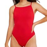 ANDIE NWT Swim Cherry Red The Paloma One Piece Tie Back Swimsuit Sz XL Photo 0