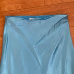 Aritzia Babaton Satin Silk Slip Blue Mini Skirt Photo 2