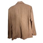 Anthropologie  Maeve Oversized Blazer Jacket Size Small Double Breasted Brown Photo 8