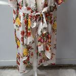 Live 4 Truth  Floral Kimono Top Vibrant Open Elastic Waist Tie Front Plus Size 3X Photo 5