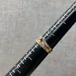 14K Gold Diamond Wedding Ring Set Sz 5 Engagement Band Bridal Stacking Ring Photo 9