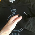 Wildfox “IF YOU LIKE IT 💍 “ Cozy, Lightweight Sweatshirt, Black, White, Size XS Photo 5