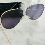 DIFF eyewear Maeve Sunglasses in Gold Reflect Mirror Oversized with Case Photo 3