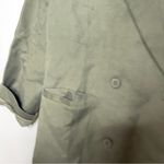 LIONESS La Quinta Khaki Olive Green Linen Blend oversized Blazer sz XS Photo 5