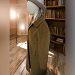 Cinzia Rocca Long Pure Virgin Wool Brown Coat Vintage Made in Italy sz 16 Photo 7