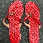Bebe  Sandals Red Quilted 8 Photo 0