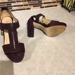 Michael Kors Michael Women's Berkley T-Strap Platform Sandals Size 8M Color Plum Photo 4