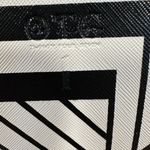 OTG 24/7 Crossbody Purse Wristlet Call Phone Bag Black White Stripe Geo New Photo 1