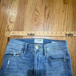 frame denim FRAME Le Sylvie Slender Straight Jeans Womens Size 26 Distressed Light Wash Photo 3