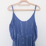 Twelfth Street by Cynthia Vincent Silk Dress Size L Blue Beaded Flapper Art Deco Size L Photo 8