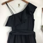 Sandro NWT  Lover black ruffle asymmetric dress Photo 8