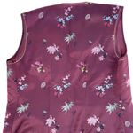 Vintage Embroidered Chinese Faux Silk Vest Medium Red Photo 6