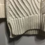 Calvin Klein Fisherman Style Turtleneck Ivory Cream Sweater Size Medium Cozy Photo 3