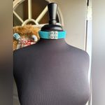 Vintage turquoise beaded crystal diamanté choker Blue Photo 2