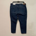 American Eagle  Mom Blue Super High Rise Cargo Jean 16/33W Short Photo 5