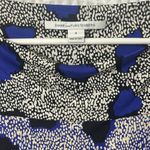 Diane Von Furstenberg  Ruri Cheetah Black Blue 100% Silk Shift Dress Size 8 Photo 5