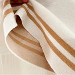 Lucca Couture NWT Lucca HYGEA STRIPE SWEATER SHORTS BEIGE Neutral sz Medium Photo 4