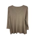 Talbots Vintage  Gold Sparkle Long Sleeve Stretch Lightweight Cardigan Top 2x Photo 3