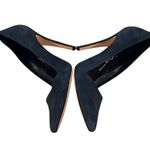 Alice + Olivia Stacey Bendet blue suede leather heels pumps 39.5 Photo 3