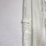 ONIA  Cream Linen Blend Cargo Jogger Pants Womens L Gorpcore Casual Beachy Summer Photo 6