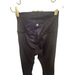 Lululemon Women's  Black Shimmer Leggings Size 4 Photo 2