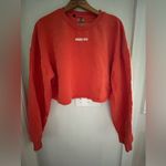 women's best Women’s Best size large orange cropped sweatshirt. Photo 4