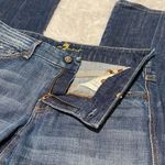 7 For All Mankind 7FAM Low Rise A Pink Pocket Jeans in Whisker Faded Blue Size 29 Photo 2