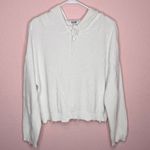 525 America The Alli Distressed Relaxed Hooded Sweater White Women’s. Size M Size M Photo 1
