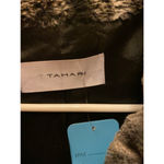 T Tahari Tahari faux fur snap closure shawl collar size L Photo 1