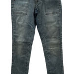 Mossimo Mid Rise Light Wash Skinny‎ Button Front Jeans Size 00 s Blue Photo 0