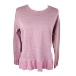 Athleta  Balance Pullover Pink Speckled Victorian Berry Sweatshirt Top Small Photo 3