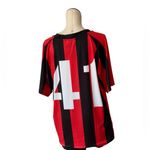 Jeep NWOT  Wrangler 4X4 Red Black Striped Jersey Top  Large Photo 5