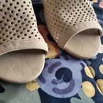 Call it spring  Taupe Peep toe Chunky Block Heeled Booties Photo 5