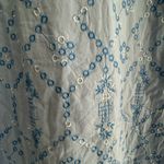  Embroidered Top Blue Size 4 US 0 Chicos Photo 8