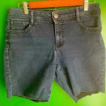 Nine West  Cutoff‎ Jean Shorts Size 8 Like New Dark Denim EUC Photo 0