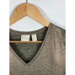 Chico's Gold V Neck Short Sleeve Blouse Size 0 / Small Photo 1