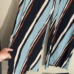 ZARA  beach pants striped white brown black blue medium Photo 1