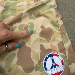 Birdwell Beach Britches Camo Button Fly Lace Tie Cargo Shorts USA Peace Size 12 Brown Photo 7