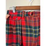 Ralph Lauren VTG Polo Stewart Tartan Wool Plaid Pants Belted Red 31 NWT USA Photo 2