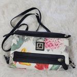STONE MOUNTAIN USA Printed Floral Crossbody Wristlet Convertible White Leather H Photo 0