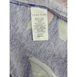 Trina Turk  Floral Print V Neck Bell Sleeve Dress Size 14 Blue Pink Red Green Photo 3