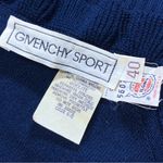 Givenchy 60s 70s Vintage Sport Preppy Blue V-Neck Ruffle Sweater. S/M. Old Money Photo 7